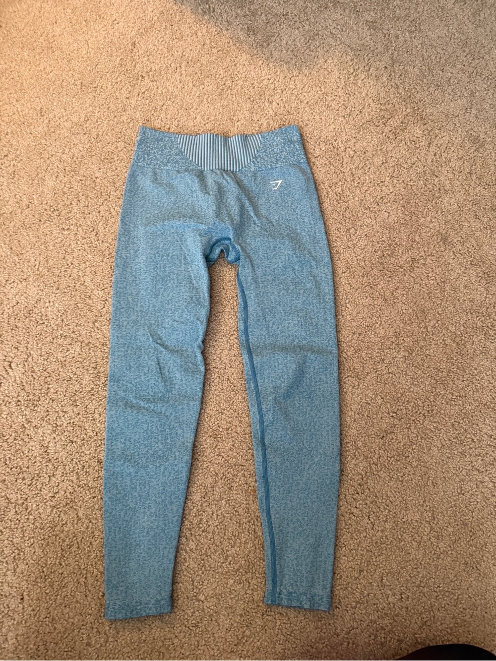 Gymshark Light Blue Heather Seamless Leggings